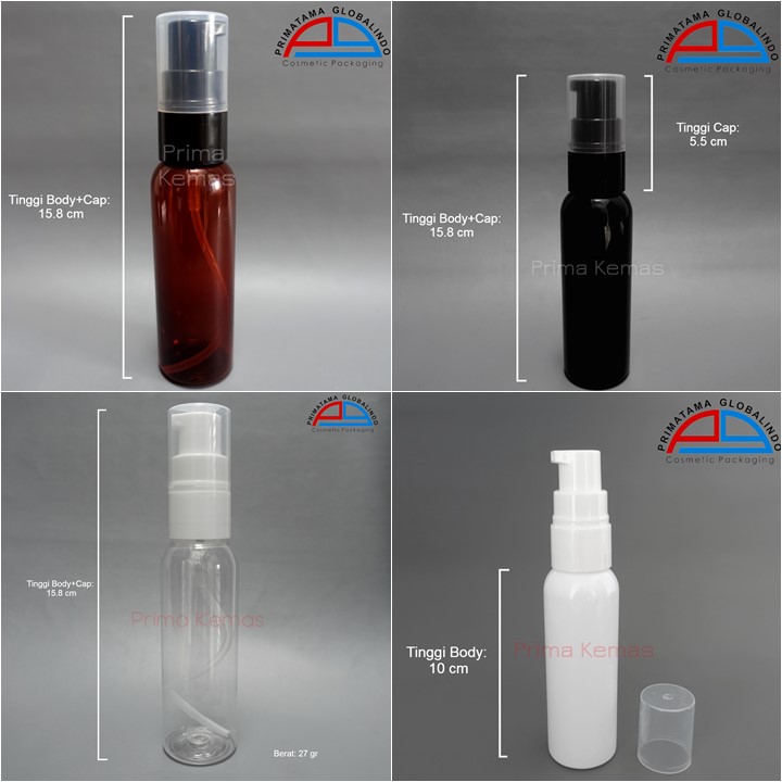 Botol Pump Foamer 100 ml kemasan skincare, kemasan bodycare, kemasan haircare 
