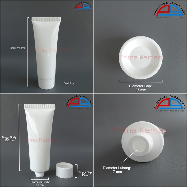 Soft Tube 50 ml untuk kemasan skincare, kemasan kosmetik, kemasan bodycare dan kemasan haircare